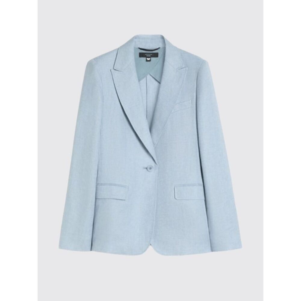 Weekend Max Mara Jacket Woman Gnawed Blue
